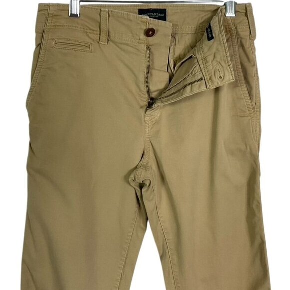 American Eagle Extreme Flex Original Straight Khakis, Men's 30x34, Toasted Almon - Picture 5 of 13